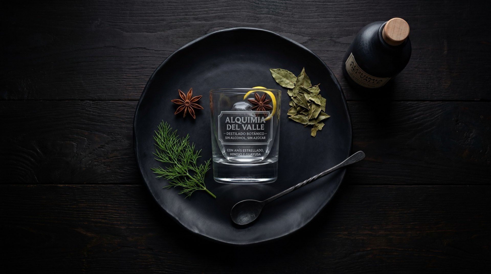 Aguardiente Blanco del Valle con agua mineral con gas, rodaja de limon verde fresco y hielo en vaso alto de vidrio transparente