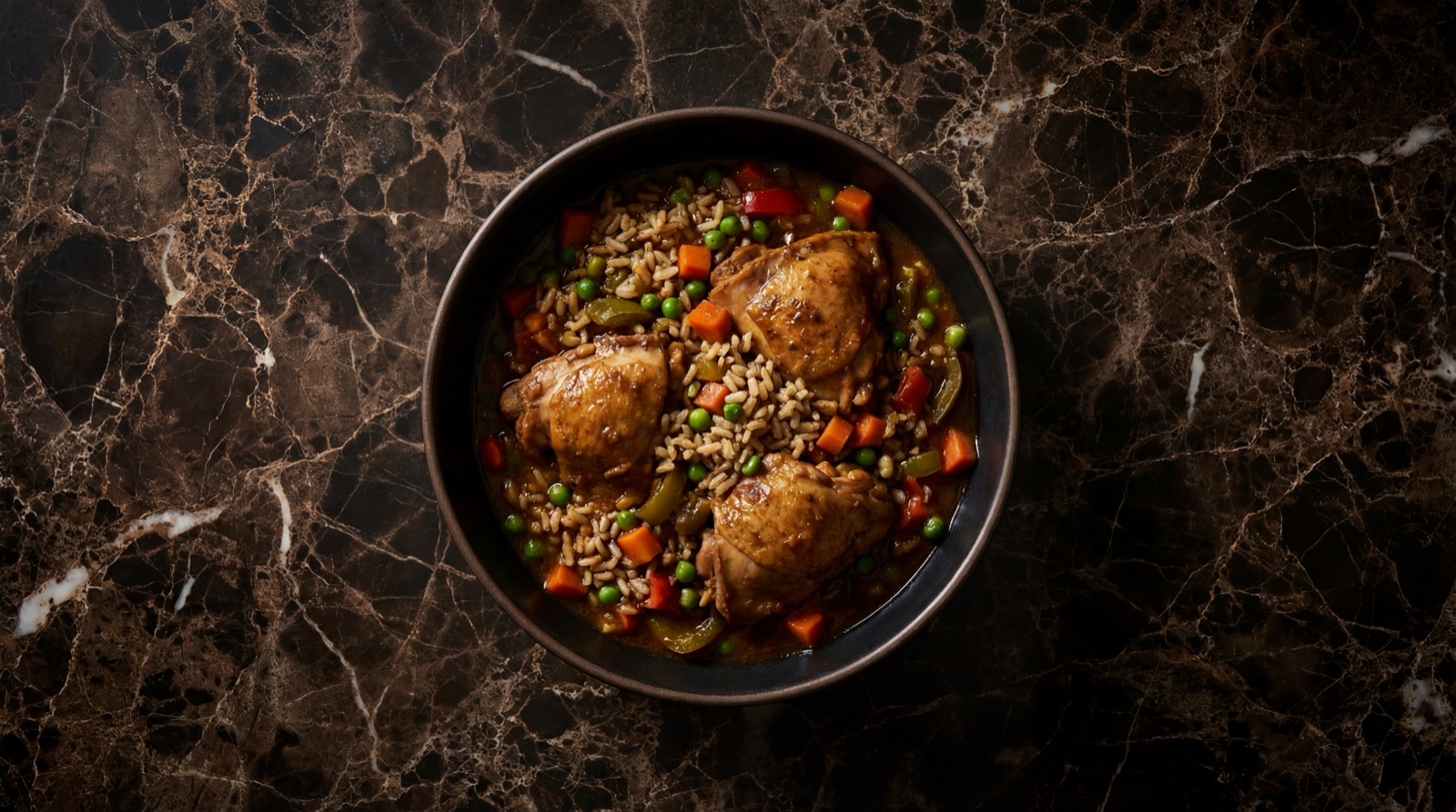 Version saludable del arroz con pollo colombiano con mas verduras y pechuga