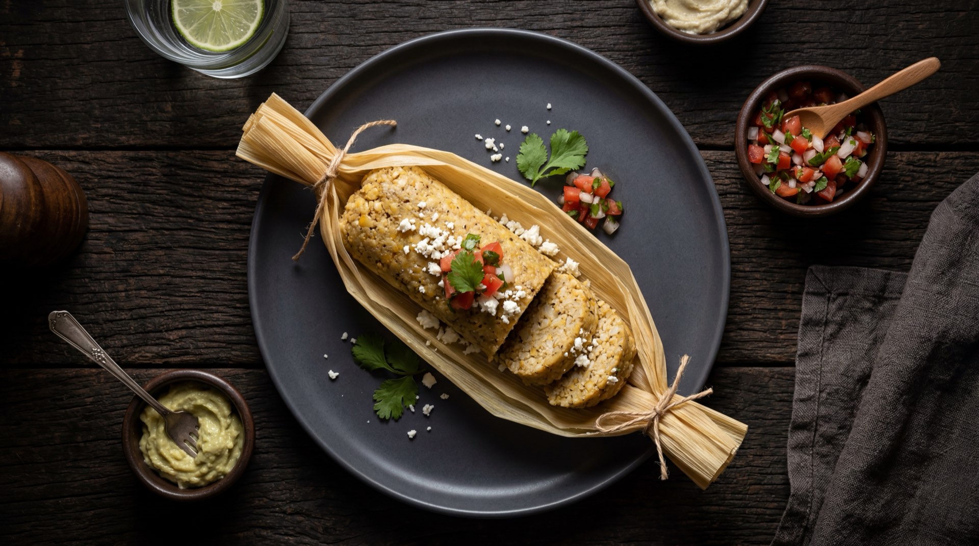 Bollo limpio saludable con queso costeno bajo en sal y tajadas de aguacate fresco