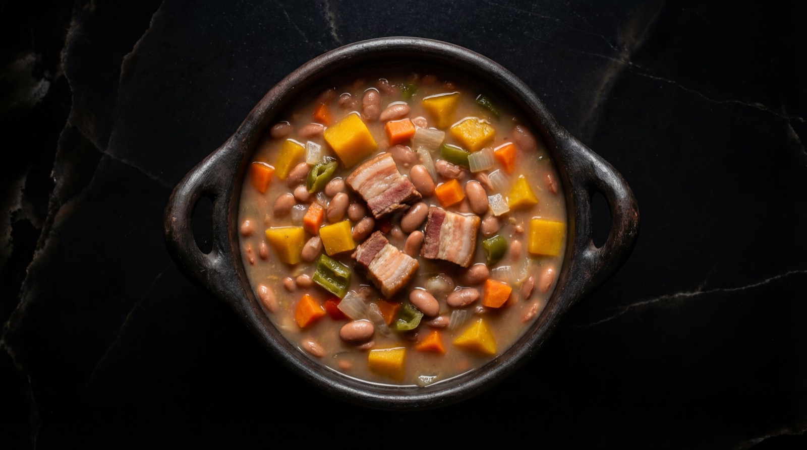 Frijoles colombianos version saludable con ensalada y sin fritos