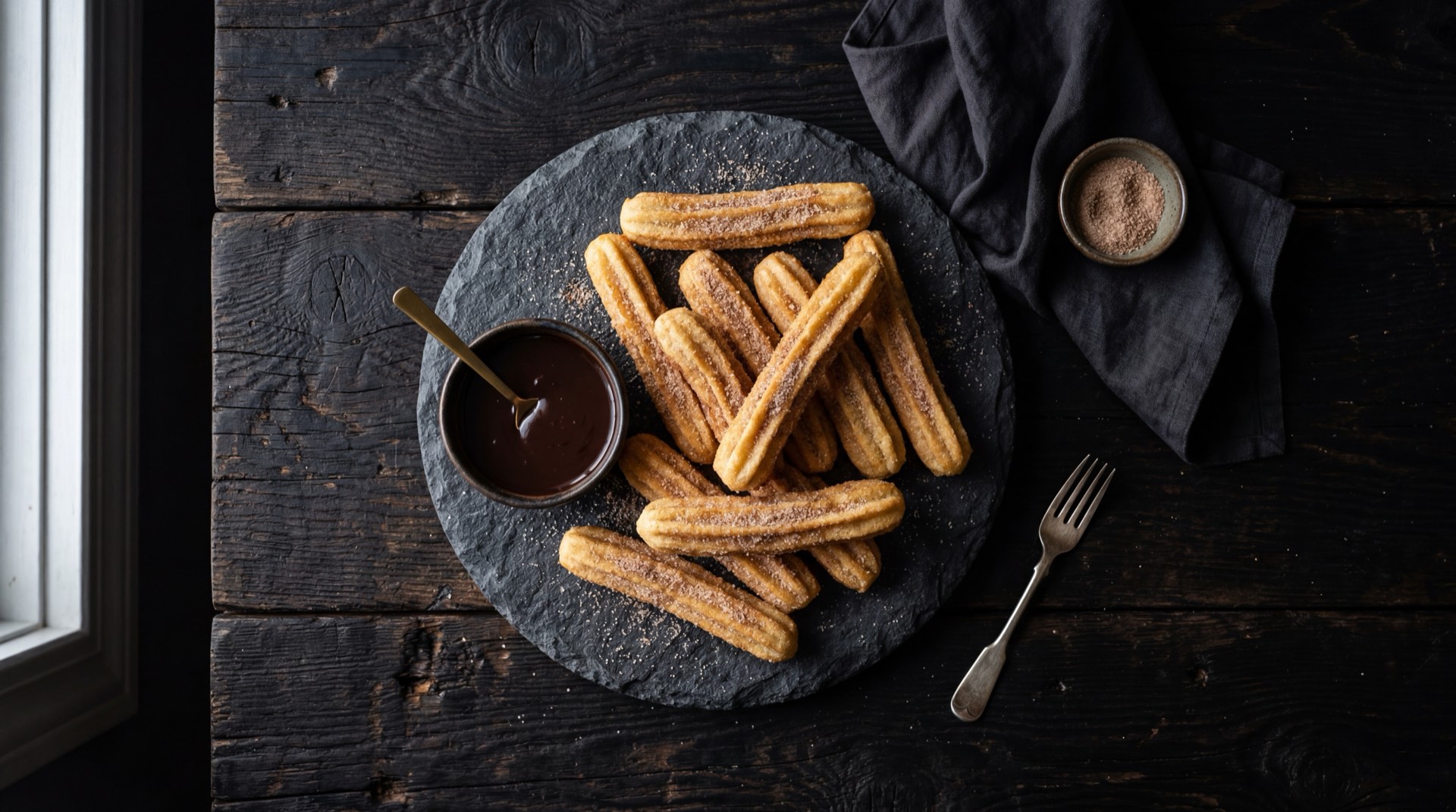 Churros mexicanos version saludable al horno sin freir con azucar de coco y canela molida