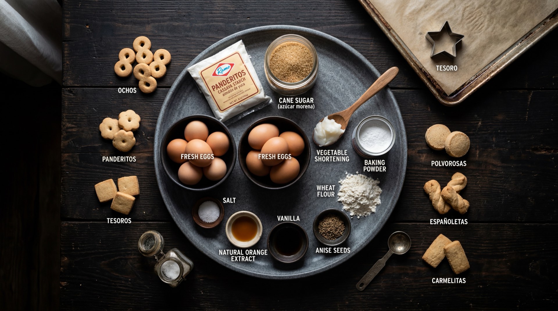 Ingredientes de las colaciones Ramo: harina de trigo para todo uso, azucar blanca granulada, mantequilla sin sal, huevos frescos grandes, leche entera y esencia de vainilla