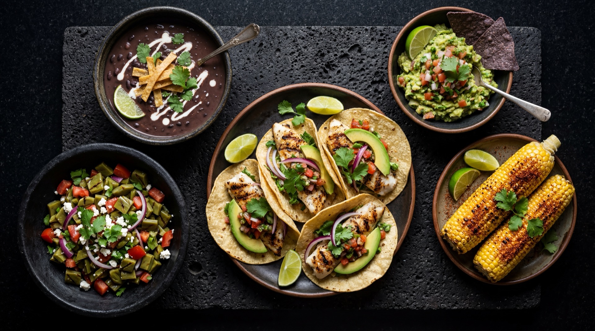 Comida mexicana saludable con menos calorias