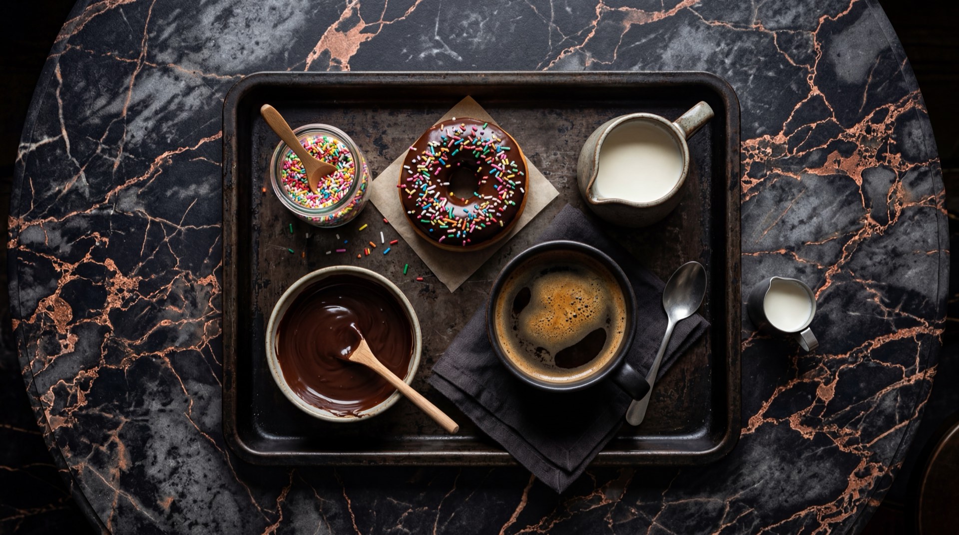 Ingredientes de las donuts estilo Dunkin: harina de trigo para todo uso, levadura seca activa, huevos frescos, mantequilla sin sal, azucar blanca, azucar glass tamizada, leche entera, aceite vegetal