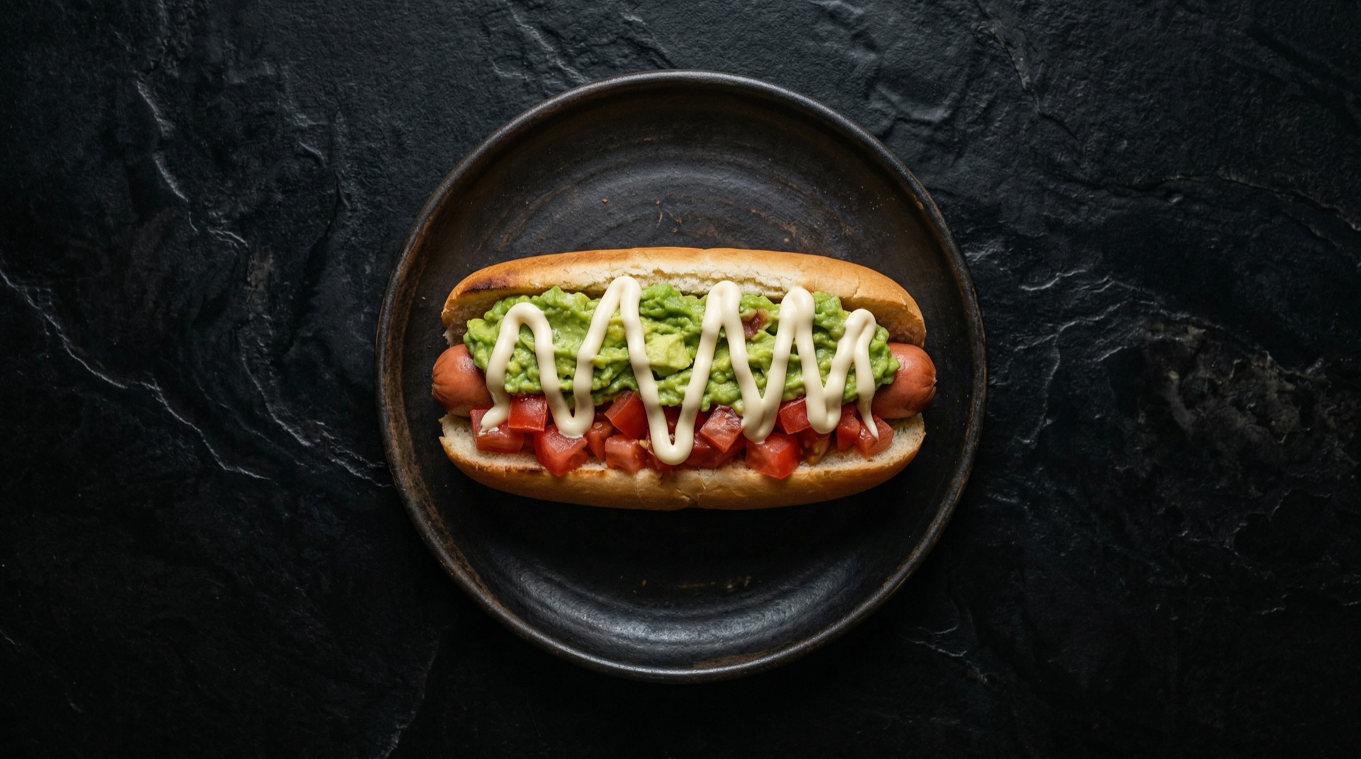 Completo italiano chileno con palta, tomate y mayo