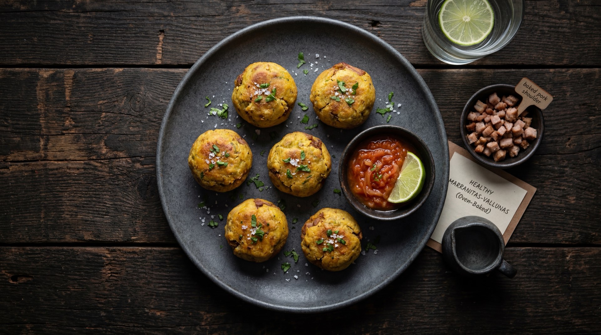Marranitas vallunos al horno con queso bajo en grasa, version saludable sin fritura profunda