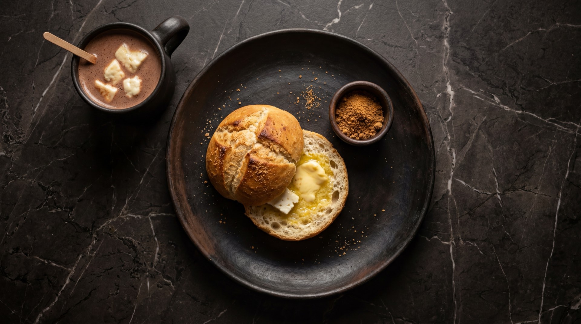 Mogolla boyacense de trigo con corteza dorada y crujiente, pan artesanal tipico de Boyaca Colombia