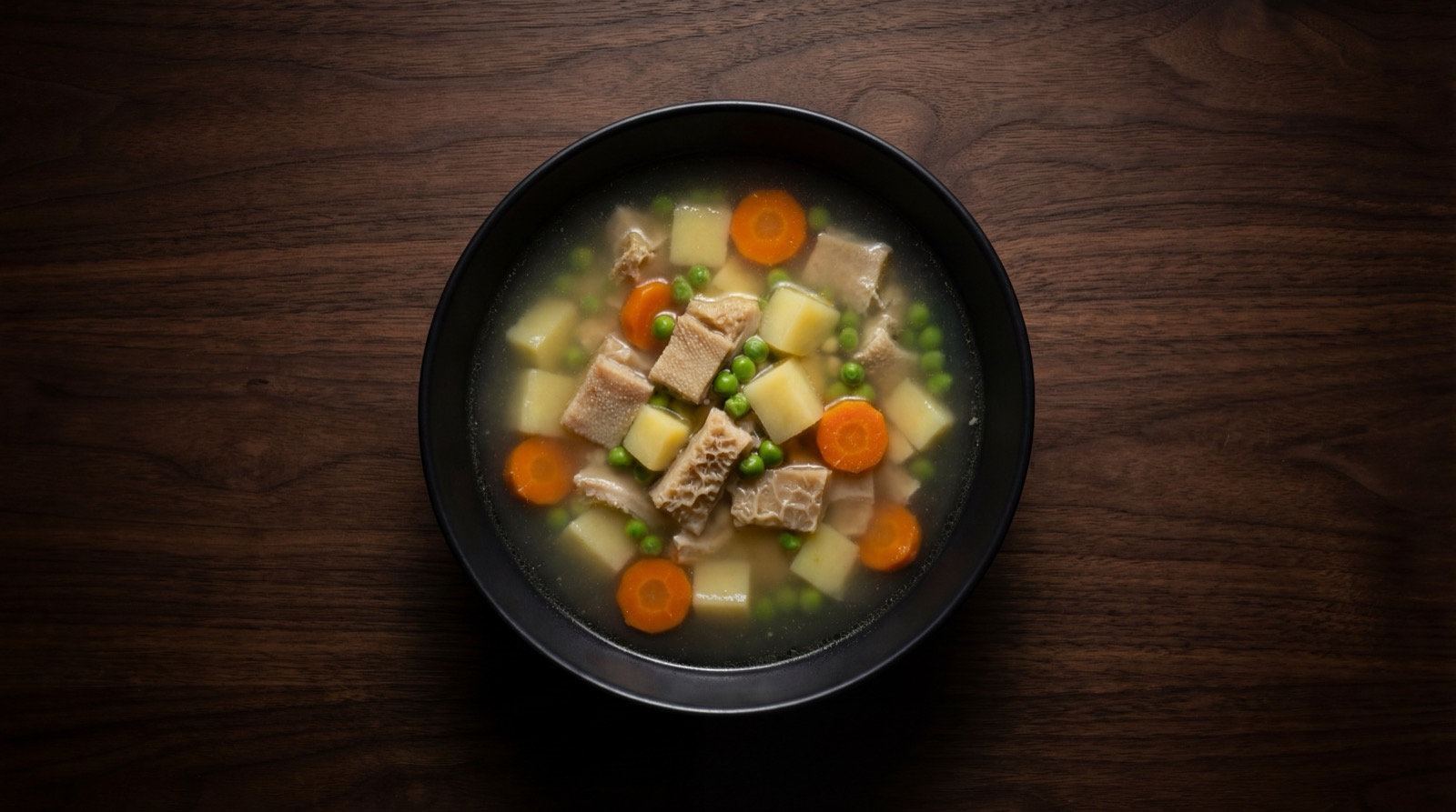 Mondongo ligero con mas verduras y menos almidon