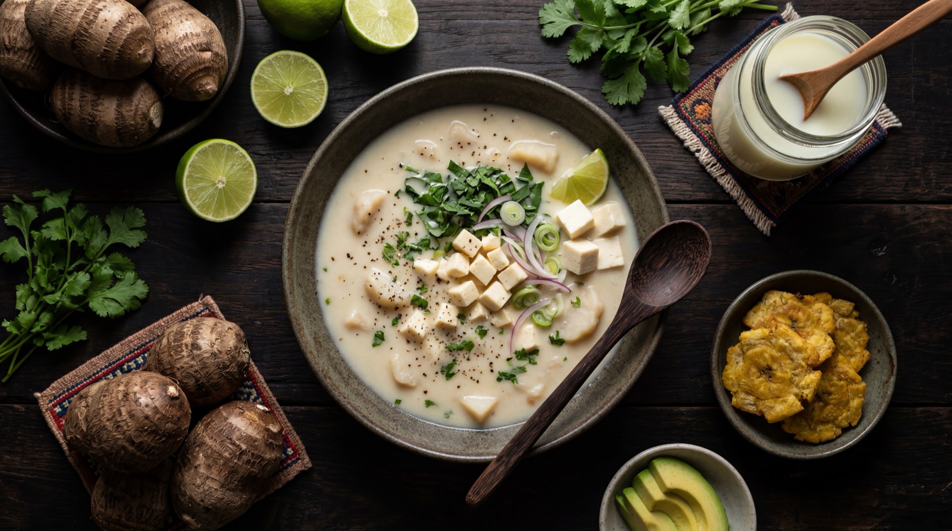 Mote de queso costeno saludable version ligera con menos masa de maiz blanco precocido y mas vegetales frescos relleno visible