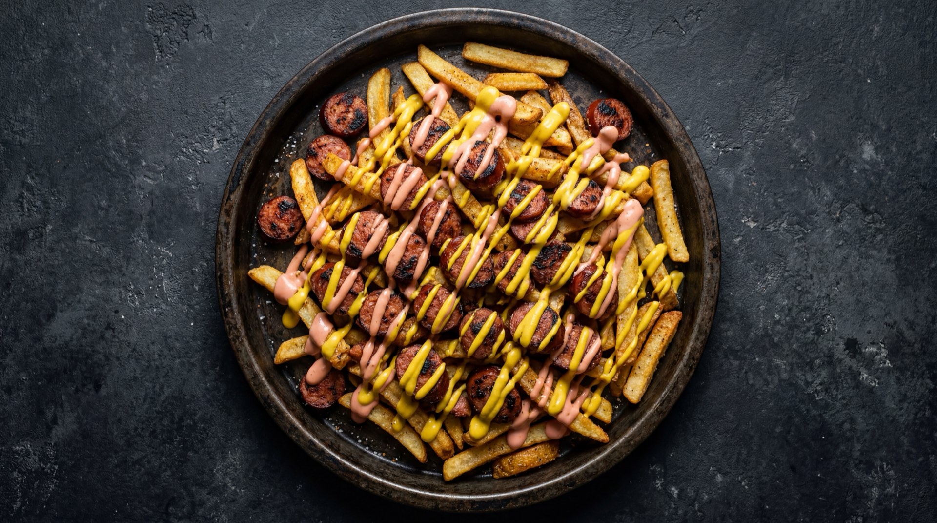 Paquete de salchichas Zenu tipo hot dog sobre superficie oscura