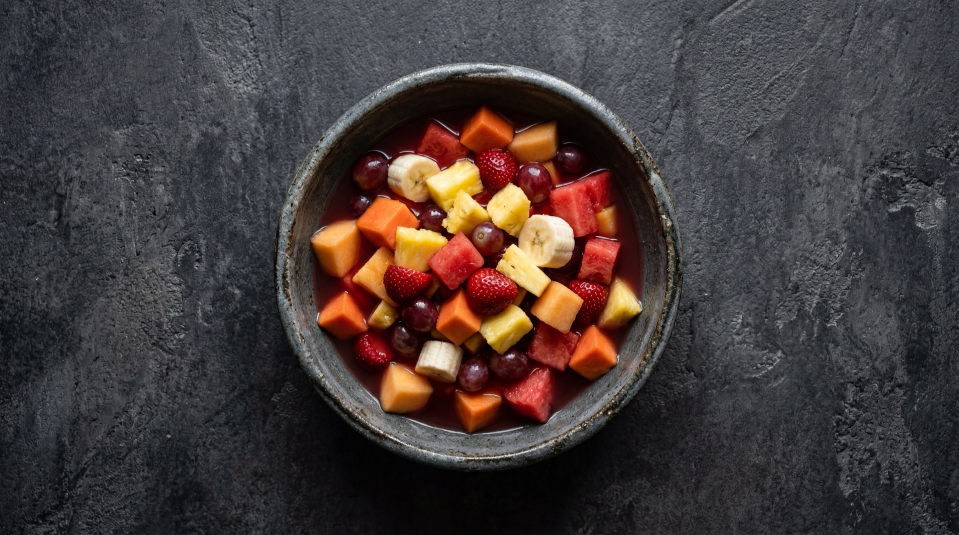 Salpicon de frutas saludable con puro jugo natural sin gaseosa