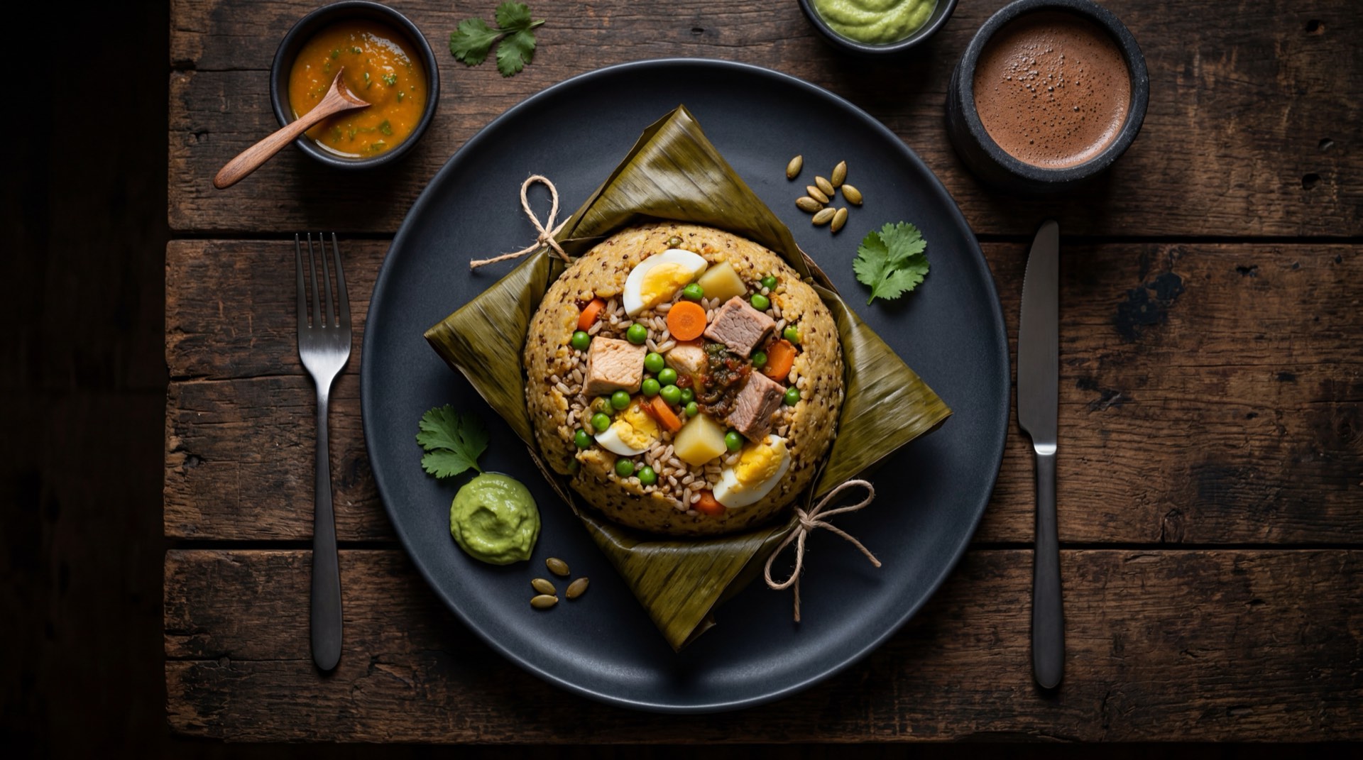 Tamal tolimense saludable version ligera sin tocino de cerdo fresco con mas pollo fresco desmechado y vegetales