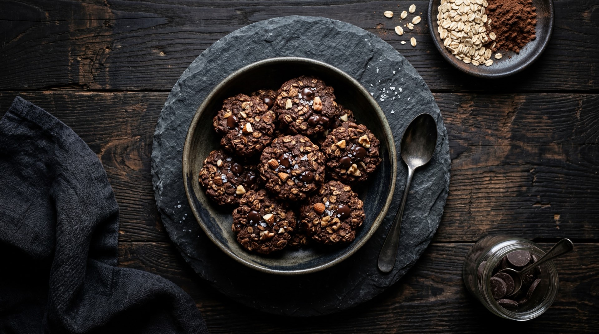 Alternativa saludable a las Triki Trakes: galletas de avena integral caseras con chips de chocolate oscuro al 70% y relleno de crema de yogur griego natural
